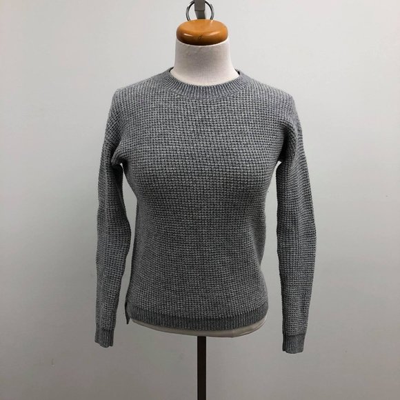 ARITZIA WILFRED SIZE XXS GREY KNIT LONG SLEEVE SWEATER - Picture 1 of 6